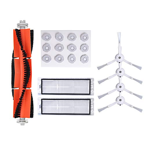 meidexian888 2X Filters + 4X Side Brushes + 1x Main Brush + 1x Water Core + 1x Cleaning Tool, for XIAOMI Robot Vacuum
