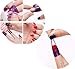 JACA 10 Pack 100 Piece Soft Plastic Nail Polish Protector Spill-proof Stickers Manicure Tool Anti Overflow Stick U Type Oil Spill Protector Nail Art Tool To Keep Polishing Without Mess