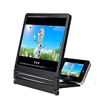 HP95 Smart Phone Screen Magnifier 3D Video Screen Amplifier with Folding Enlarged Expander Stand (Black)