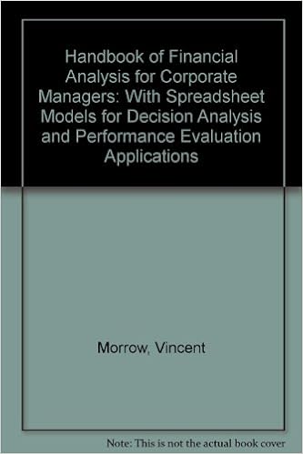 Handbook Of Financial Analysis For Corporate Managers With - 