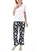 Yulee Women's Two-piece Short Sleeve Sleep Tee and Pj Pants Pajama Set S-XXL