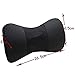 Wall Stickz Auto Sport 2 PCS Genuine Leather Bone-Shaped Car Seat Pillow Neck Rest Headrest Comfortable Cushion Pad with Logo Pattern Fit Le-xus Accessories