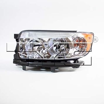 Amazon Com For Subaru Forester Headlight Assembly 2006 2007 2008 Driver Side Capa Certified Bulbs Included Su2502119 84001sa471 Halogen W O Sport Pkg Automotive