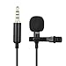 Lavalier Microphone Clip On Mic - Omnidirectional Lapel Microphone for Camera, Laptop, Smartphone, iPhone - Perfect for Recording Youtube, Interview, Video Conference, Podcast, Voice Dictation