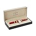 Parker Ingenuity Large Red Rubber and Golden Metal, 5th Technology Ink Pen with Medium Black refill (1858533)