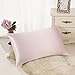 ALASKA BEAR Silk Pillowcase 200% Good Looks on You for Hair and Skin Care Soft Pillow Case with Random Color Scrunchie Gift Set Queen (1pc, Pale Pink)