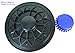 bintiva Adjustable Balance Board, for Fitness, Balance, and Stability Training, Blue Center/Adaptor, Large