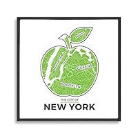 Framed Canvas Wall Art London and NYC Canvas Prints Home Artwork Decoration for Living Room,Bedroom - 16x16 inches