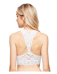Jenny Jen Bralette de encaje, Mia Sexy Hourglass Racerback Bralettes para mujer, tamaño S-XL para A a D tazas