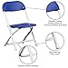 Flash Furniture Kids Blue Plastic Folding Chair