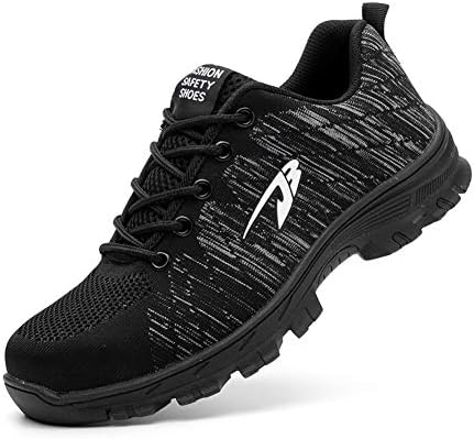 Safety Shoes Steel Toe Work Shoes Mens Womens Protective Industrial Sneakers, Outdoor Casual Breathable Footwear