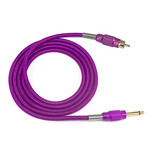 ITATOO Tattoo RCA Cord for Rotary Tattoo Machine Kit Heavy Duty Fireproof Tattoo Power Supply 2.5M 8.2 Feet Soft RCA Tattoo Clip Cord Tattoo Wire Fuchsia - Thumbnail 3