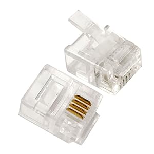 Amazon.com: Uxcell 6P4C 4 Pin RJ11 Telephone Jack ... rj 10 telephone jack wiring 