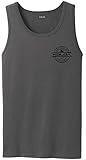 Koloa Surf(tm) 2-Sided Thruster Logo Tank Top-Charcoal/b-XL
