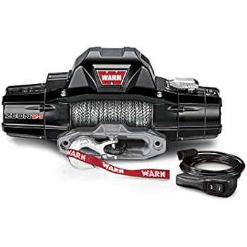 Warn 95950 Zeon 12-S Electric Winch with Spydura Synthetic Rope-12,000 lbs. Capacity