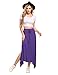 Zeagoo Women's High Waist A Line Lightweight Floor Length Beach Maxi Skirt With Waistband