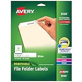 Avery Removable White File Folder Labels, 750 Pack (8066)