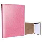 Geila Business PU Leather Resume Storage Clipboard Folder Portfolio Padfolio, Interview/Legal Document Organizer & Business Card Holder for Office Conference