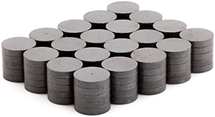 Infinity Magnet Ceramic Disc Magnets, Ceramic Industrial Magnets diameter Diameter 20mm (0.787 Inch) Round disc -Crafts project,Ferrite Magnets Bulk for Crafts, Science&hobbies Grade 5 - 100 pcs/box!