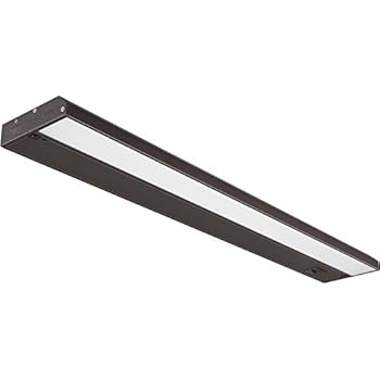GetInLight 3 Color Levels Dimmable LED Under Cabinet Lighting with ETL Listed, Warm White (2700K), Soft White (3000K), Bright White (4000K), Bronze Finished, 24-inch, IN-0210-3-BZ