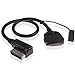 JIMAT AMI MDI MMI Audi VW 30 Pin Compatible with iPod iPhone 3 4 4S iPad 2 3 Audio Music Interface AUX-in Cable Adapter | Data Sync Transfer Charging