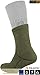 281Z Military Warm 6 inch Liners Boot Socks - Outdoor Tactical Hiking Sport - Polartec Fleece Winter Socks (Large, Olive Green)