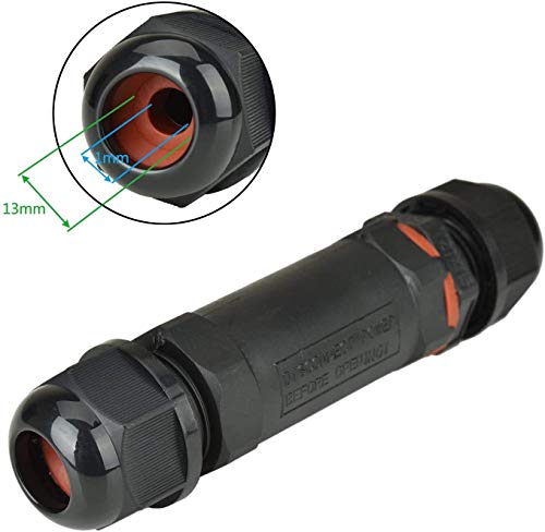 Willingood Kabelverbinder, 3er-Pack, wasserdicht IP68, Verbindungsbox, Verbindungsmuffe für Ø1-13 mm Kabeldurchmesser… – Bild 3