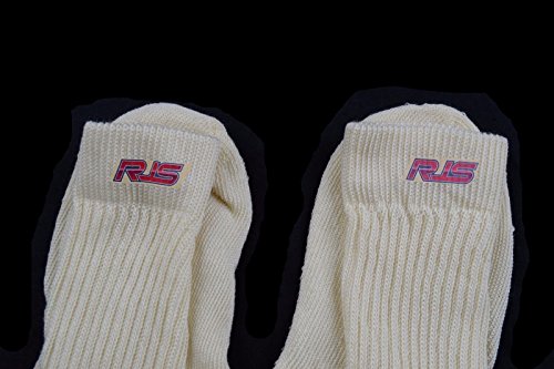 RACING SOCKS SFI 3.3 APPROVED WHITE UNDERWEAR SOCKS NOMEX RJS RACING SIZE LARGE - Thumbnail 3