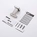 KES SUS 304 Stainless Steel Coat Hook Single Towel/Robe Clothes Hook for Bath Kitchen Garage Heavy Duty Contemporary Square Style Wall Mounted, Brushed Finish, A2260-2