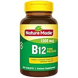 Nature Made Vitamin B12 1000 mcg Time Release Tablets, 160 Count Value Size (Packaging May Vary)
