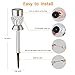 ANDYKEN Solar Lights Outdoor - Outdoor Garden Lights, Color Changing LED Solar Powered Pathway Lights, Outdoor Landscape Lighting for Lawn/Patio/Yard/Walkway/Driveway (Stainless Steel)