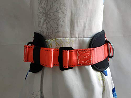 ISOP Safety Belt With Hip Pad, Safety Harness And 2 D-Rings Stranded Size - Climbing Protection Belt For Body Positioning - Portable Personal Protective Equipment (Back Support Belt) - Thumbnail 5