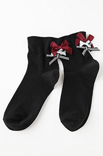 Amazon チュチュアンナ Tutuanna バック3連リボン付きソックス黒 ソックス 通販