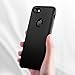 TORRAS [Love Series] iPhone 7 Case/iPhone 8 Case, Liquid Silicone Gel Rubber Shockproof Case with Soft Microfiber Cloth Lining Cushion Compatible with iPhone 7 / iPhone 8, Black