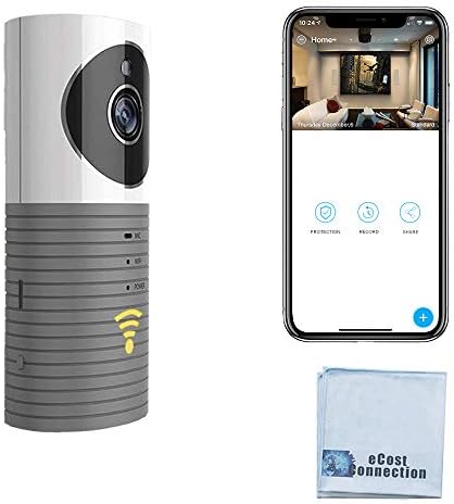 eCostConnection HD Wi-Fi Wireless Camera for Home Security, Baby, Pet Monitor Surveillance with Motion Detection, Microphone, Speaker Infrared LED Night Vision and Micro SD Slot for Local Storage