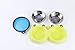 Pet Gallo Dog and Cat Bowls in Attractive Yellow and Blue. Made From Durable Silicon and Real Stainless Steel. Special Stabilization Features Keeps Bowls From Tipping. Easy to Clean, Built to Last