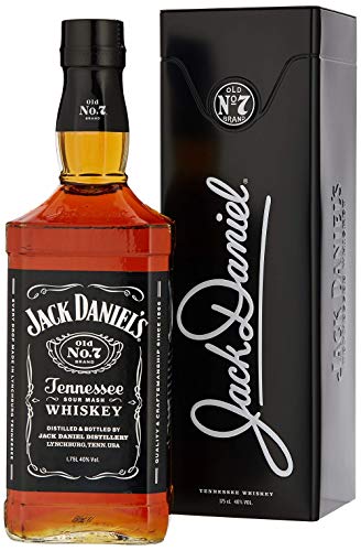 Jack Daniel's Old No. 7 - Tennessee Whiskey - Karamell, Vanille und Noten von Eichenholz - 1.75L/ 40% Vol.