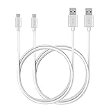 Maxcury® [Pack of 2pcs] 3.3ft /1m Premium Micro USB to USB Cable High Speed USB 2.0 A Male to Micro B for Samsung, HTC, Sony,Motorola,LG, Google, Nokia and More (2x3.3ft/1m white)