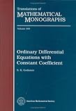 Ordinary Differential Equations with Constant Coefficient, Godunov, S. K., 0821806564