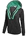 ZENNESSA Women's Active Fleece Long Sleeve Fave zip up Hoodie Sweater Jacket