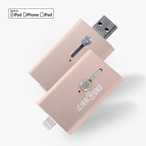 iShowFast 64GB (Rose Gold)USB3.0 Flash Drive for iPhone &amp; iPad with Lightning Connector