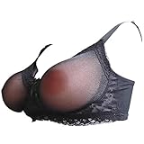 YUENA CARE YuenaCare #0147 Pocket Bra For Silicone Breast Forms Crossdress Bra (Black,42D)