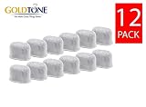 GOLDTONE Replacement Charcoal Water Filter Cartridges for Keurig Classic and 2.0 Coffee Maker Machines (12 PACK)