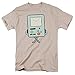 Adventure Time BMO Cartoon Network T Shirt & Exclusive Stickers (Small) Silver