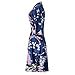 ELLENWELL Women Kimono Robe Silk Pajamas Loungewear Peacock Satin Nightwear