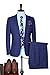 Secdtie Men's Skinny Tie Fashion Causal Cotton Floral Printed Linen Necktie (One Size, Navy blue)