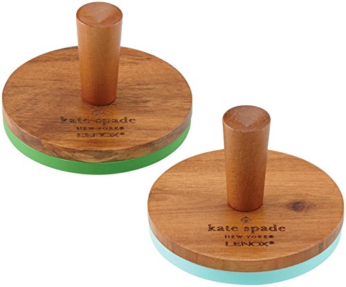 KSNY All in Good Taste Wood Cookie Press, Brown, Set of 2