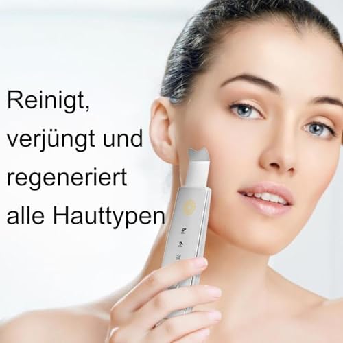 Ultraschallpeeling-Gerät & Porenreiniger Set – Inkl. 400ml Lifting-Toner & Mitesserentferner, 5-in-1 Skin Scrubber mit Ionen, EMS & LED – Für strahlende Haut & Anti-Aging
