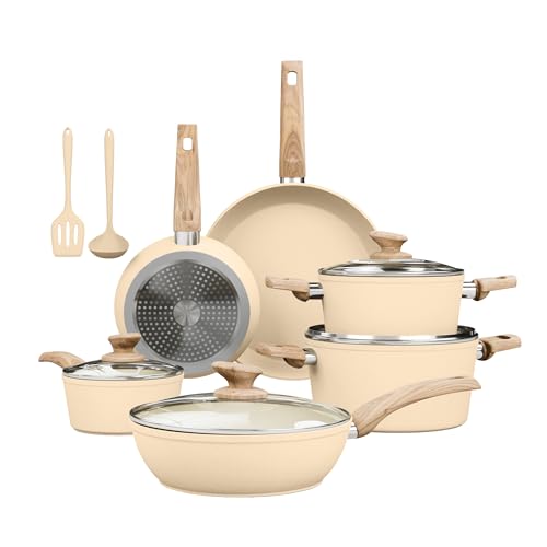 Kitchen Academy 12Pcs Pots and Pans Set