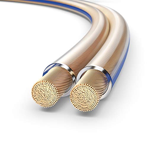PureLink Lautsprecherkabel Boxenkabel OFC 2x2,5mm² 100m Kabel mit Kennlinie